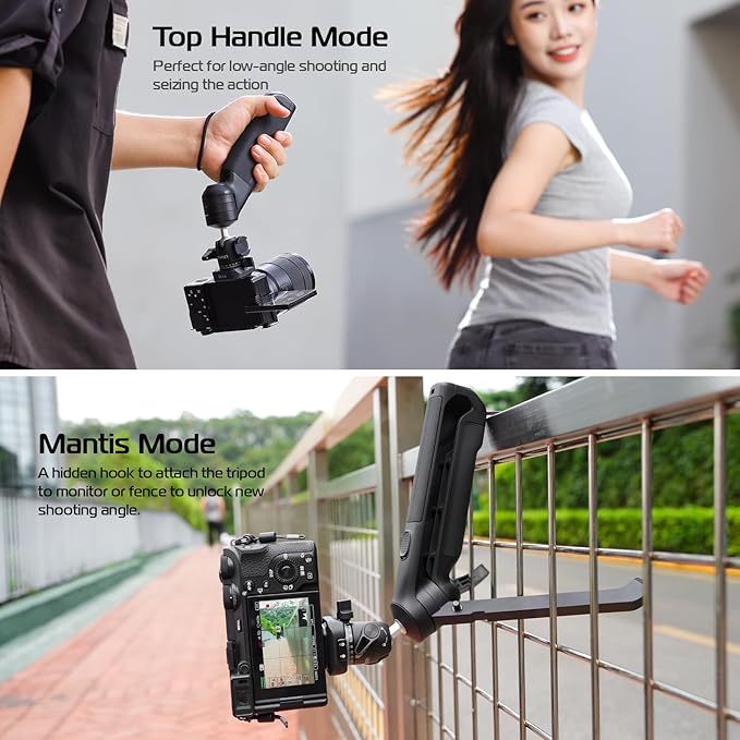ULANZI TT38 Tabletop Mini Tripod for Camera, Uka F38 ClickOpen Flexible Travel Stand for Sony/Canon/Nikon/Fujifilm SLR DSLR, Pocket Vlogging Stand for Shooting Selfie Video