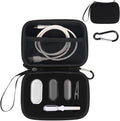 YouKnow Hard Case Compatible with PLAUD NotePin AI Voice Recorder - with Custom Foam Insert Holds Recorder, Magnetic Pin, Clip, Dock, Wristband & Cable (Case Only) (Black)