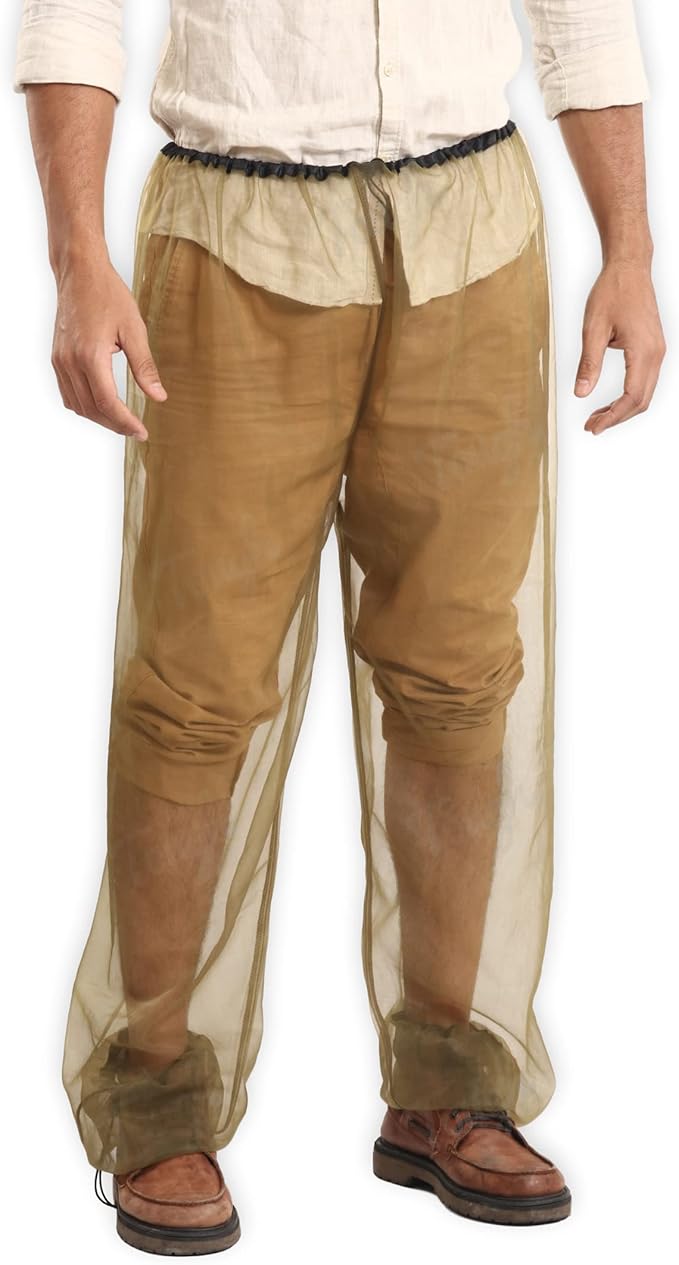 Tough Outfitters Mosquito Suit Pants - Mosquito Clothing for Men & Women - Insect, Bug Proof Net Mesh Pants for Gardening & Outdoor - Protection from Flies, Tick, Gnats