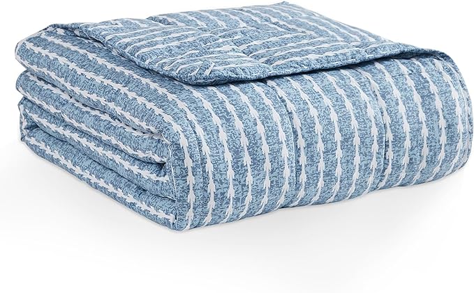 L'AGRATY Weighted Blanket - 60"x80" 15lbs Cooling Breathable Heavy Blanket Microfiber Material with Glass Beads for Adult All-Season Summer Fall Winter Soft Thick Comfort