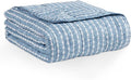 L'AGRATY Weighted Blanket - 48"x72" 15lbs Cooling Breathable Heavy Blanket Microfiber Material with Glass Beads for Adult All-Season Summer Fall Winter Soft Thick Comfort