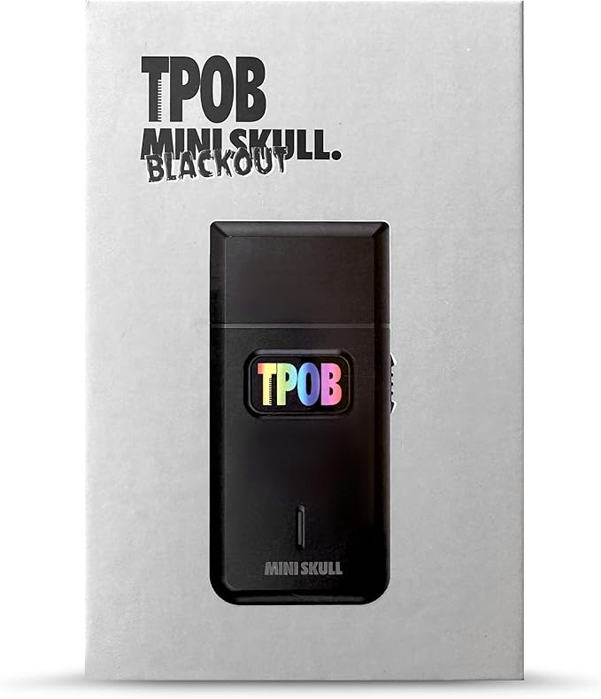 TPOB Mini Skull Single Shaver Compact Design That can fit in Your Pocket with a Turbo Charged Motor, Perfect for Both Professional and at-Home use (Black)