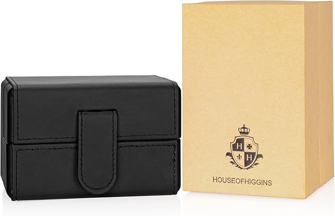 Single Travel Watch Case - Vintage Inspired - Exterior, Soft Microfiber Lining, Fits Up to 42mm Watches - Vegan Leather - Reliable Storage for Home or Travel