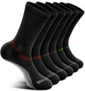 BULLIANT Compression Socks for Men 6Pairs, Athletic Crew Socks Cushioned For Men Sports Running-Arch Support