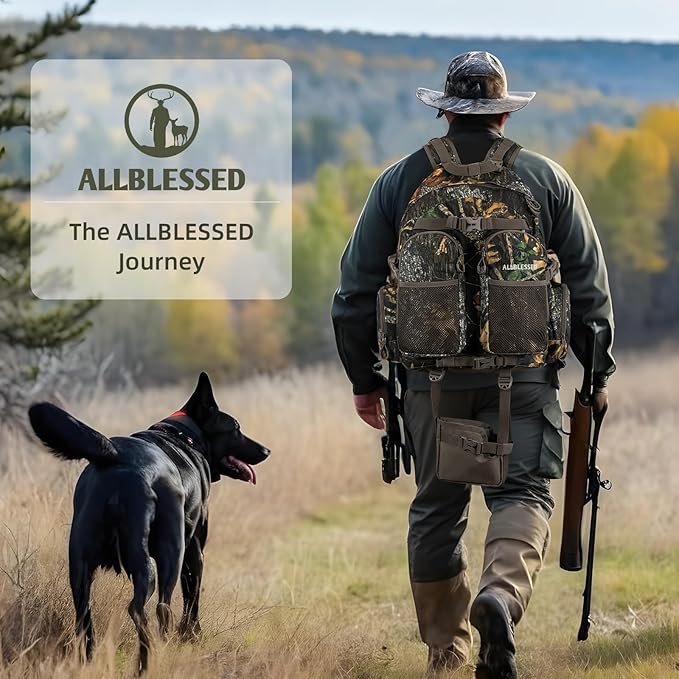 hunting backpack for men Waterproof Camo Hunting Pack gifts for men hunting gear Day Pack-BlessedLeaf-35L