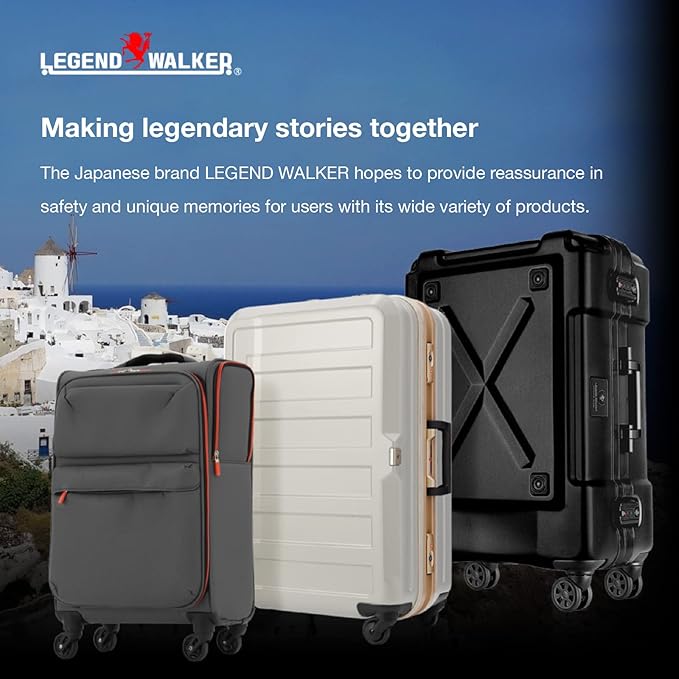 LEGEND WALKER BLADE-Ultralight PC Fiber Luggage, 21-inch, White Carbon, 5604-48-WHCB
