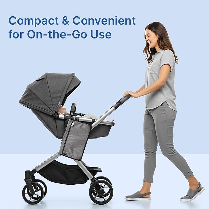 RELEONE Portable Diaper Changing Pad – Waterproof & Foldable Baby Changing Mat with Head Cushion, Travel-Friendly with Storage Pockets, Compact & Easy to Carry for On-The-Go Parents.