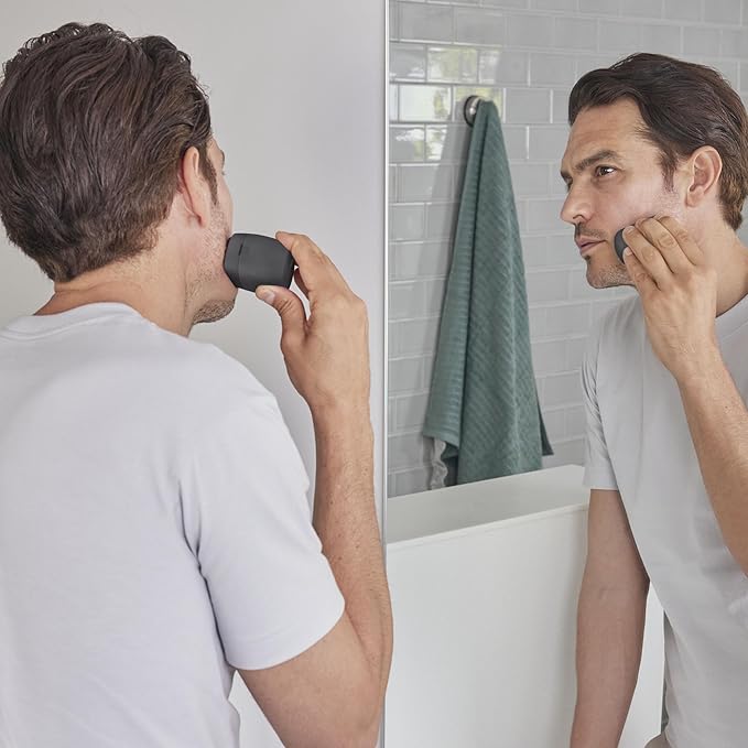 Panasonic ARC5 Palm-Sized Razor, Handheld Luxury Compact Travel Shaver with 5-Blade Cutting System and USB-C Charging, Wet/Dry - ES-PV3A-K