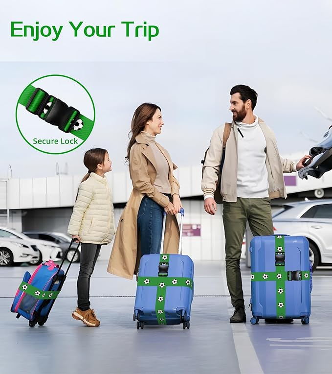 Luggage Straps for Suitcases Travel Belt Luggage Band Heavy Duty Traveling Luggage Identifier Cute Women Girls Unique Accesory,