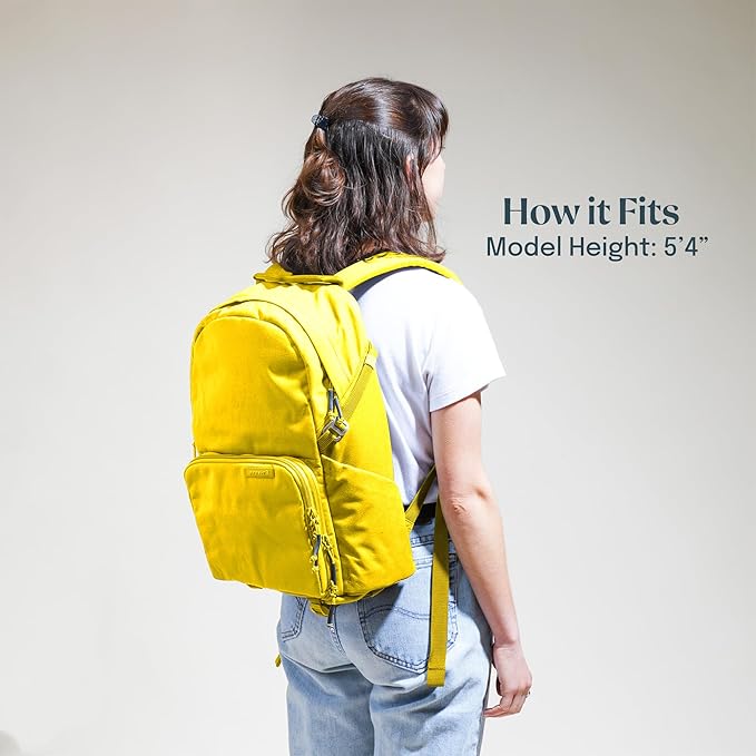BREVITE - The Jumper - Compact Camera Backpacks for Photographers - A Minimalist & Travel-friendly Photography Backpack Compatible With Both Laptop & DSLR Accessories 18L (Lemon Yellow)