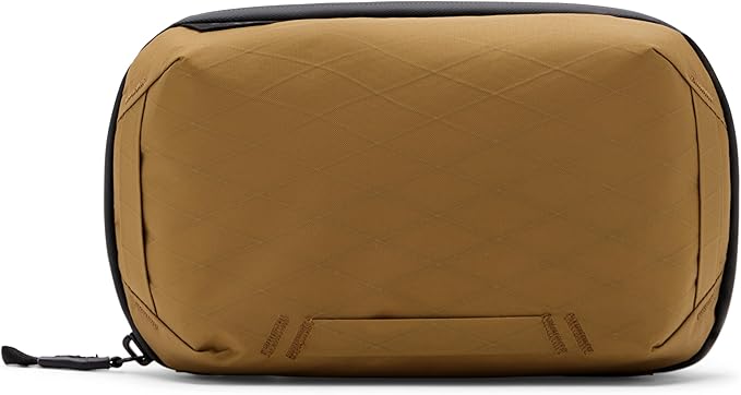 Peak Design Tech Pouch, Coyote, Electronics Organizer for Travel or Everyday Carry, Origami-Style Storage, Cable Pass-Through, Weatherproof, Gear Carry Bag for Men and Women