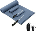 Ultralight Quick Dry Towel,Microfiber Quick-Drying Towels with Compact Packable Pocket for Travel, Beach, Camp, Gym, Swimming (Navy Blue 2 Set)