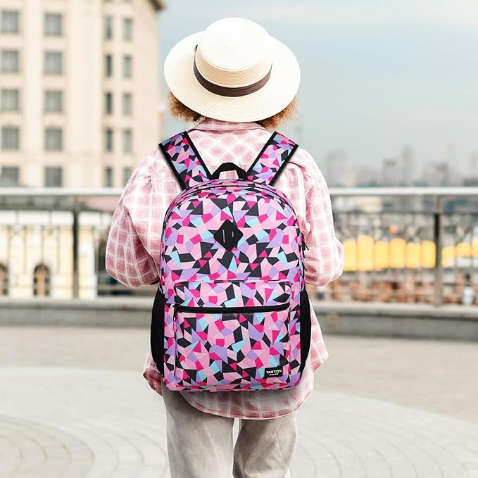 Unisex School Backpack Leaves,Casual Bookbag Adults and Teens Schoolbag with USB Port for High School College Office Work Travel