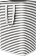 Lifewit Laundry Hamper Large Collapsible Laundry Basket, Freestanding Waterproof Clothes Hamper Storage with Easy Carry Handles for Clothes in Bedroom Bathroom College Dorm for Adults, Black, 80L