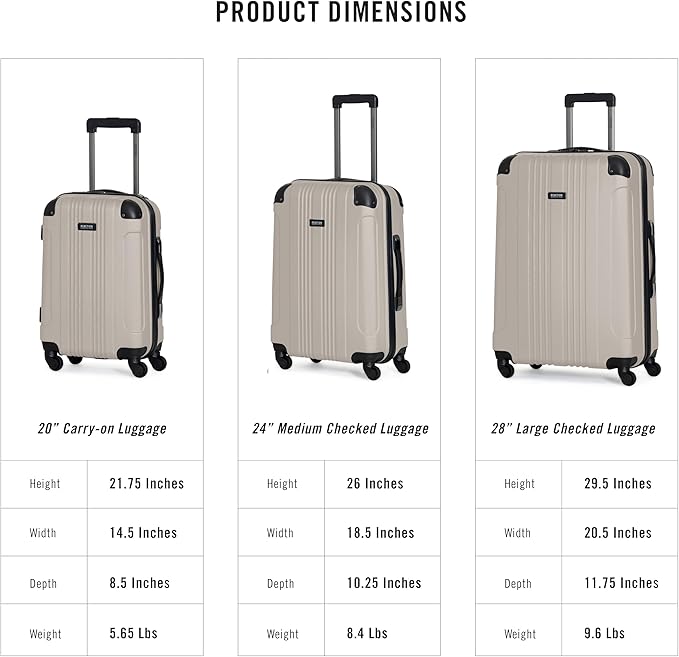 Kenneth Cole REACTION Out of Bounds, Mushroom, 20-Inch Carry On