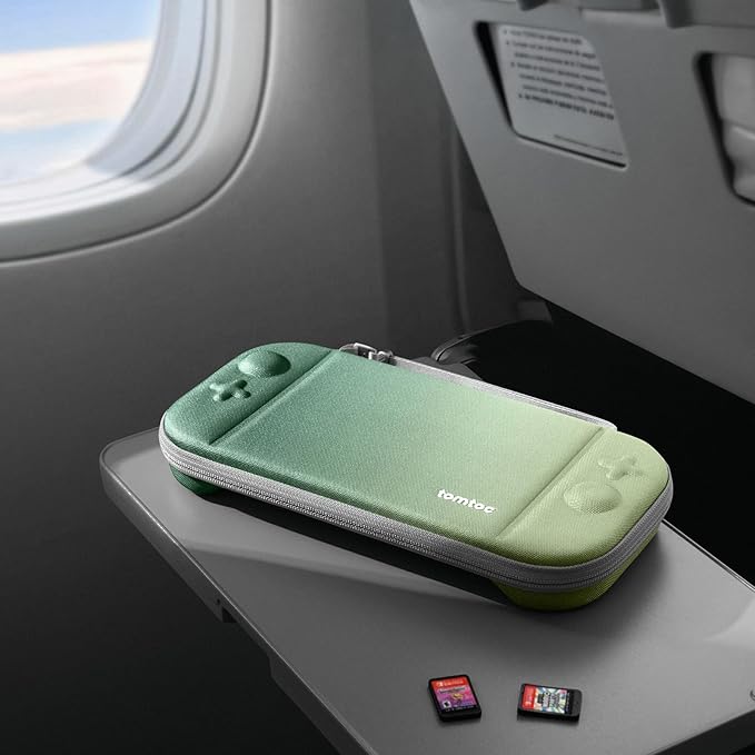 tomtoc Slim Carrying Case for Nintendo Switch 2 Model 2025, Odorless Felt Protective Hard Shell with 12 Game Card Slots, Portable Travel Storage Case with Original Patent and Military Grade Protection