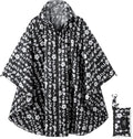 Rain Poncho Jacket Coat Hooded Zipper Style for Women/Men/Adult with Pocket