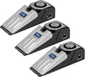 ZZRUI Upgraded 2 in 1 Portable Door Stopper Floor Wedge Security Alarm Loud 120db Entrance Alert Door Stop Alarm for Travel Home Apartment House (3 Packs)