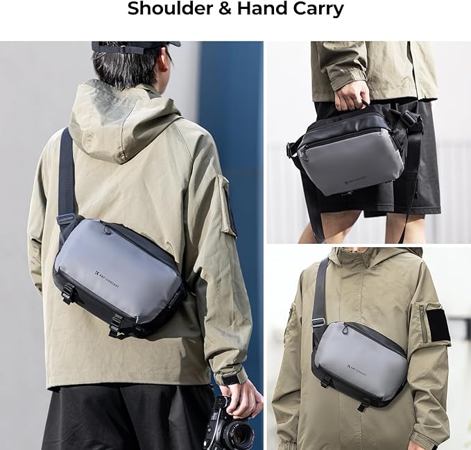 K&F Concept 2 in 1 Sling Bag Everyday Shoulder Bag & Multifunction Photography Crossbody Camera DSLR Backpack Portable Bag