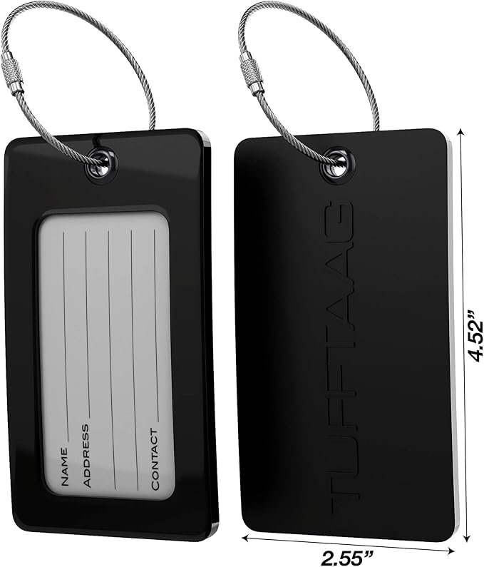 Luggage Tags TUFFTAAG, Business Card Holder, Suitcase Labels, Travel Accessories