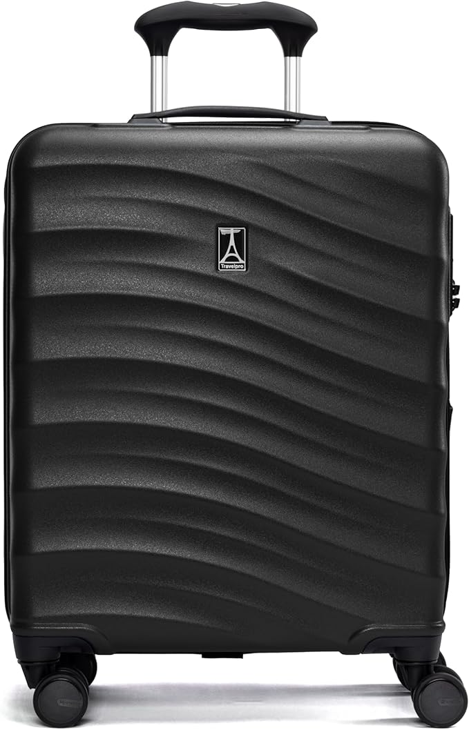 Travelpro Maxlite Air V2 Hardside Expandable Carry on Luggage, 8 Spinner Wheels, Lightweight Hard Shell Suitcase, TSA lock, Black, International Carry On 18-Inch
