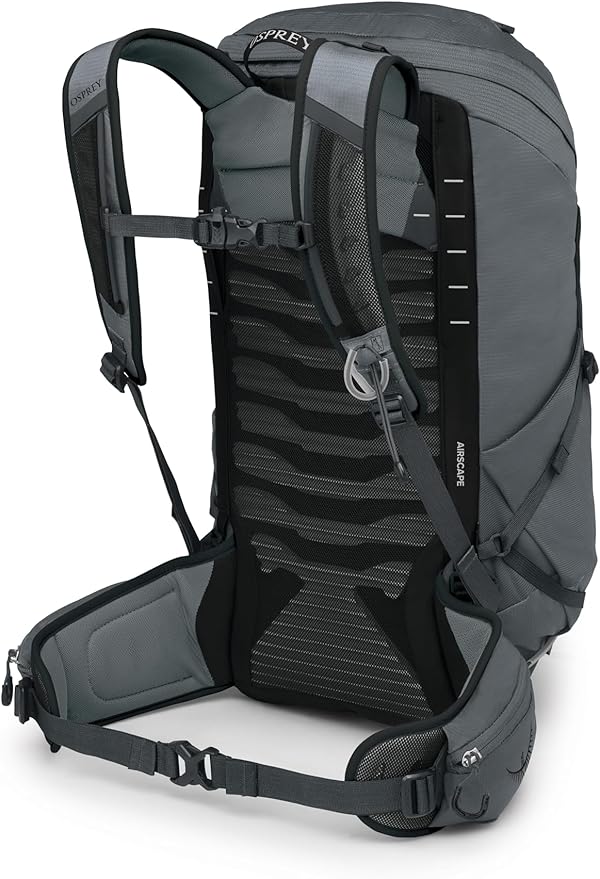 Osprey Talon 26L Men's Lightweight Hiking Backpack with Hipbelt, Phantom Grey/Dark Charcoal