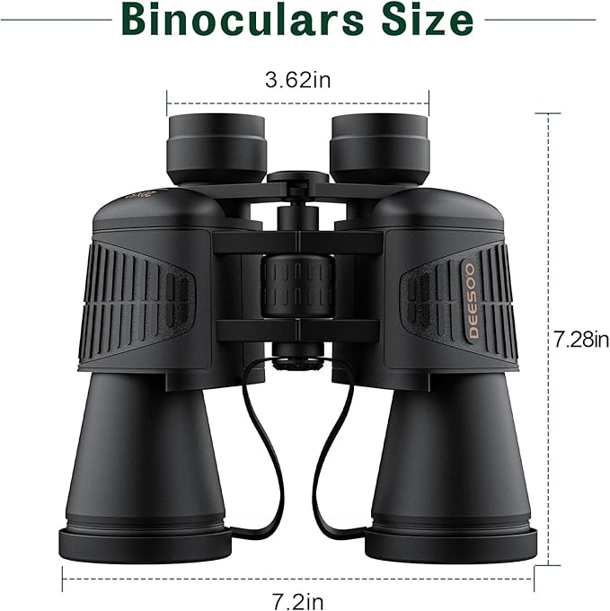 20x52 Binoculars for Adults High Powered - HD Large View Binoculars with Low Light Vision - Professional Binocular for Bird Watching Hunting Travel Cruise Outdoor Sports with Carrying Bag