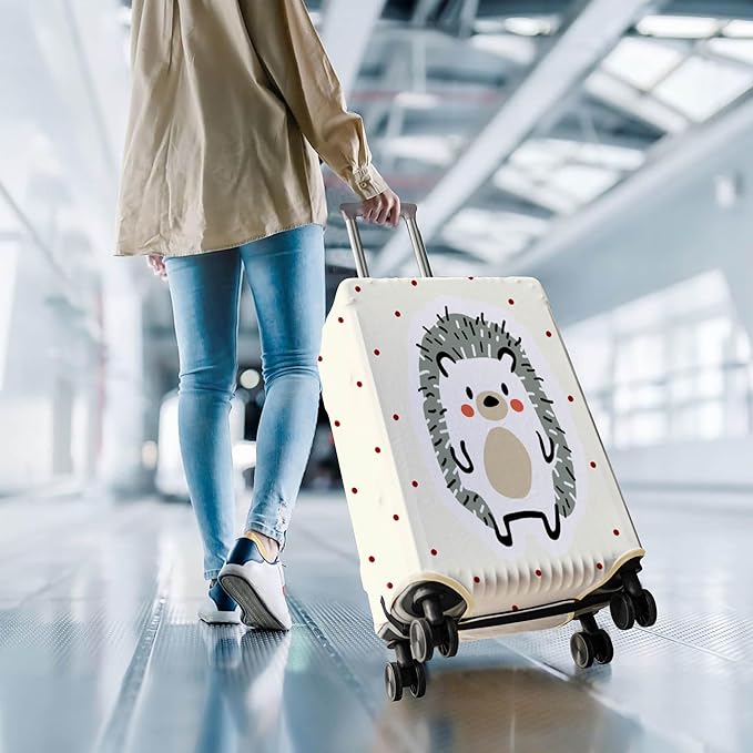 Travel Luggage Cover Suitcase Protector Fits 18-32 Inch Wheel Covers PatternedTravel Related Items Flower Luggage Protector Elastic L