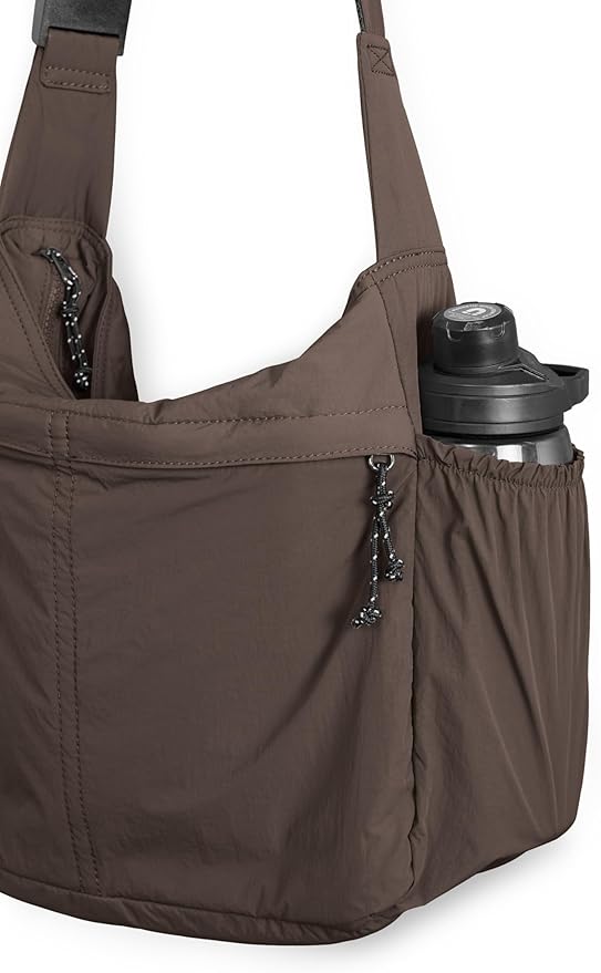 ODODOS 20L Crossbody Tote Bag Large Capacity Lightweight Hobo Shoulder Sling Bags for Gym Shopping Beach Travel
