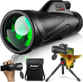 12x60 Monocular Telescope High Powered with Smartphone Adapter Tripod and Portable Bag, Larger Vision Monoculars for Adults with BAK4 Prism & FMC Lens, Suitable for Bird Watching Hiking Travel