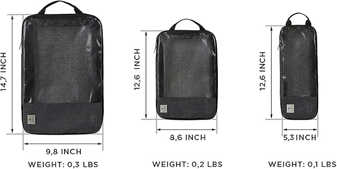 VASCO Compression Packing Cubes for Travel