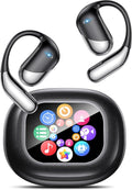 AI Translation Earbuds: Real-Time 144 Languages Translator Earphones, Audifonos Traductores Inglés Español, Bluetooth 5.4, OWS Open Ear & LCD Touch, Ideal for Travelers, Business & Language Learners