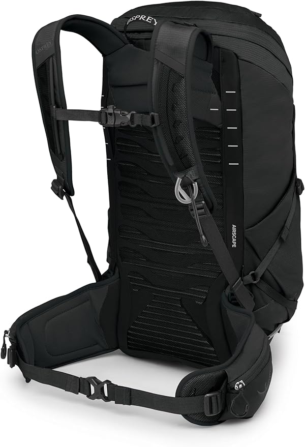 Osprey Talon 26L Men's Lightweight Hiking Backpack with Hipbelt, Black/Coal Grey