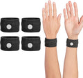 Motion Sickness Wristband, Anti-Nausea Acupressure Wrist Band for Nausea Relief, Dizziness and Vomiting from Car Sea Boat Flying Travel Sickness for Adults and Kids (Black, Large, 2 Pairs)