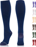 NEWZILL Copper Compression Socks for Women & Men 15-20mmHg Cotton Rich Odor Control Dress Socks for Business Casual Running Medical Athletic Support, Edema Diabetic Relief