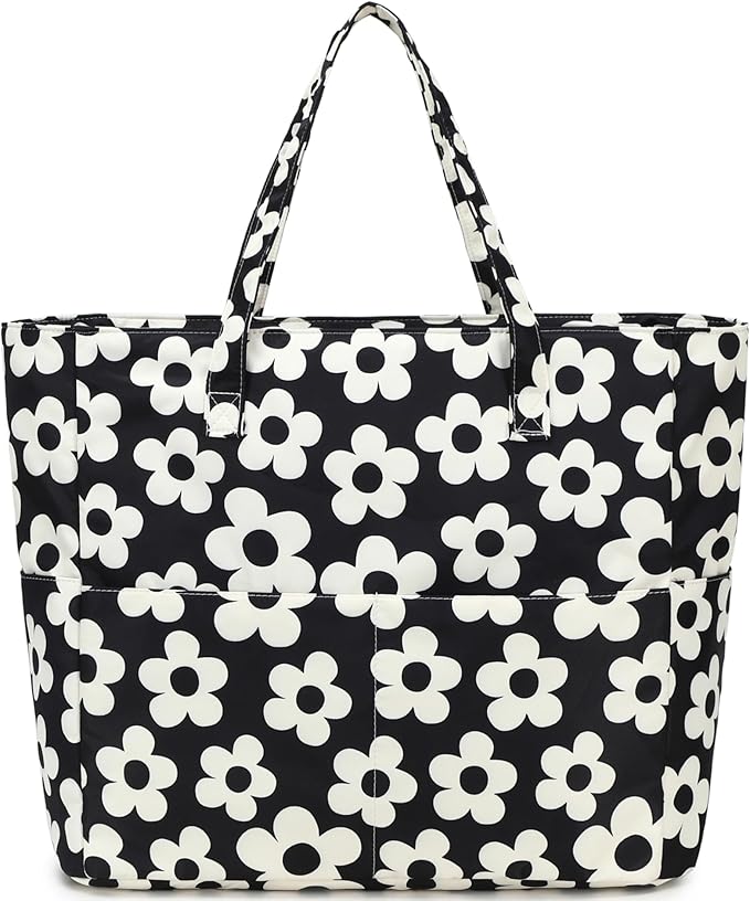Waterproof Beach Tote Pool Bags for Women Ladies Extra Large Gym Tote Carry On Bag With Wet Compartment for Weekender Travel