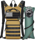 ATBP Insulated Water Hydration Pack Bag with 3L TPU Bladder Tactical Molle Hydration Backpack for Hiking Cycling Running