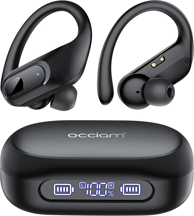 AI Translation Earbuds Real Time, 164 Language Translator Earbuds, 96H Playtime Translation Headphones, Noise Canceling, Audifonos Traductores Inglés Español for Business Meeting Travel Learning