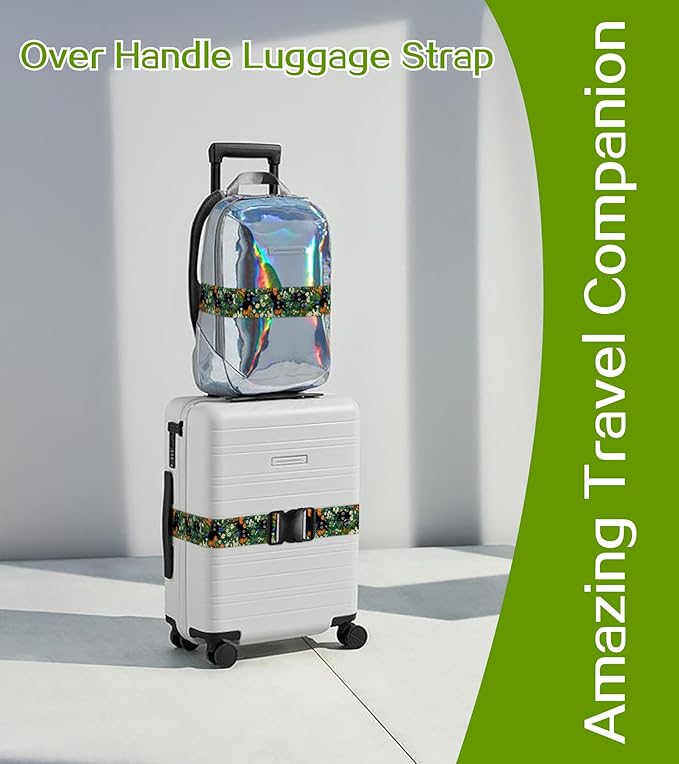 Luggage Straps for Suitcases Travel Belt Luggage Band Heavy Duty Traveling Luggage Identifier Cute Women Girls Unique Accesory,