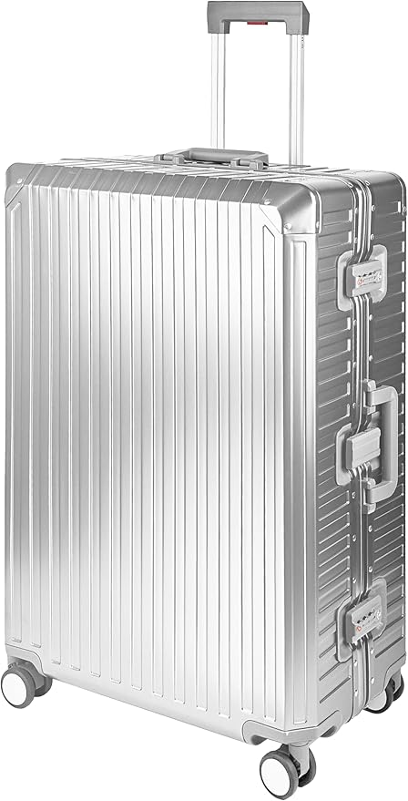 X2 All Aluminum Luggage Suitcase 3 Sizes (20",26",29") TSA Lock Carry On Silver (29")
