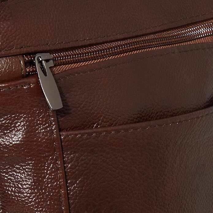Krediz leather Crossbody Purses for Women, Multi Pocket Crossbody Purse with Adjustable Strap, Soft & Durable Leather Purse