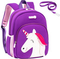 Padgene Toddler Harness Backpacks Safety Leash Kids Anti Lost Kindergarten Preschool Backpack Neoprene Lightweight Animal Schoolbag 3D Cartoon Dinasour Mini Travel Bag for Boys Girls Ages 3-5