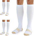 Medical Compression Socks for Women and Men 3 Pairs 20-30 mmHg Knee High Christmas Compression Stockings Circulation Best for Running Athletic Nurses