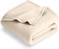 Bare Home Polar Fleece Blanket - Extra Long- Sand - Warm & Cozy - Premium Fleece - Throw for Bed, Sofa, Camping, Travel and Cold Nights - Lightweight Blanket (Twin/Twin XL, Sand)