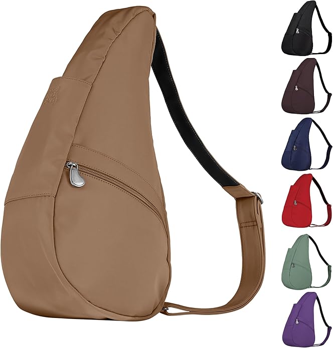 AmeriBag 17" Microfiber Crossbody Sling Healthy Back Bag