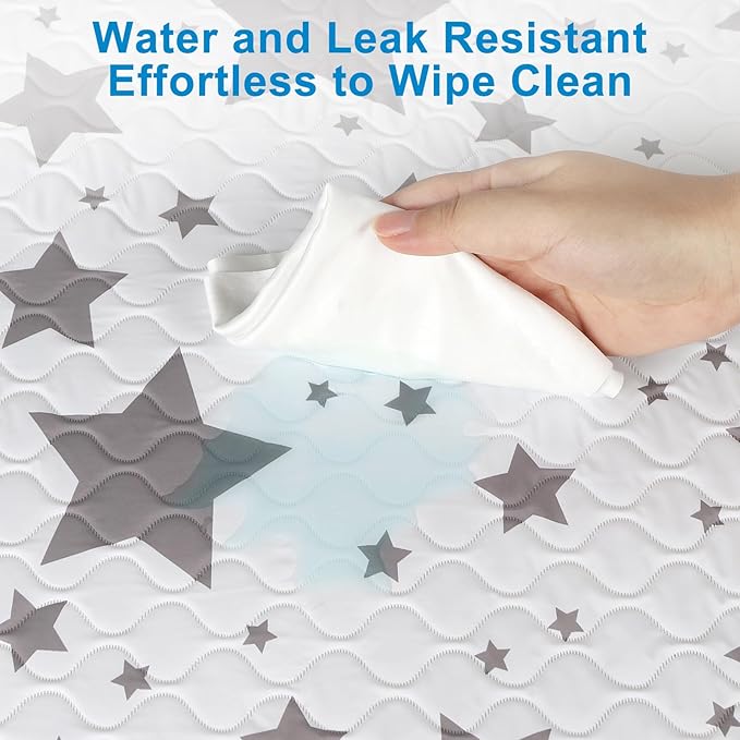 Accmor Baby Diaper Changing Pad, 27" x 20" Waterproof Baby Changing Mat, Wipeable Portable Diaper Changing Pad for Travel