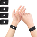 Cozyhealth Motion Sickness Wristband, Anti-Nausea Acupressure Wrist Band for Nausea Relief, Dizziness and Vomiting from Car Boat Flying Travel Sickness (Black, 2 Pairs)