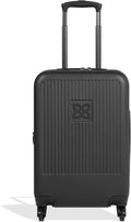 Sherpani Meridian, 22 Inch Carry On Luggage Airline Approved, Rolling Hardside Suitcase 22x14x9, Travel Luggage for Women, Expandable Suitcase, Travel Gift (Black)