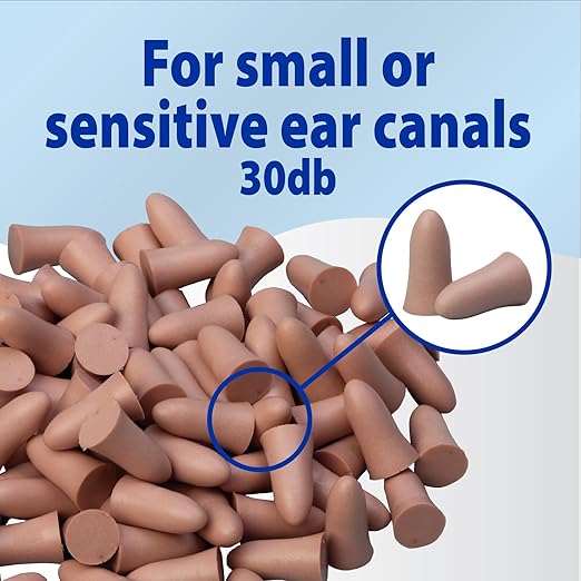 ThereCare Soft Foam Earplugs | 30 dB Noise Reduction | Slim-Fit | 50 Pairs Per Jar | Latex-Free | Sleep, Work, Travel, Recreation Uses