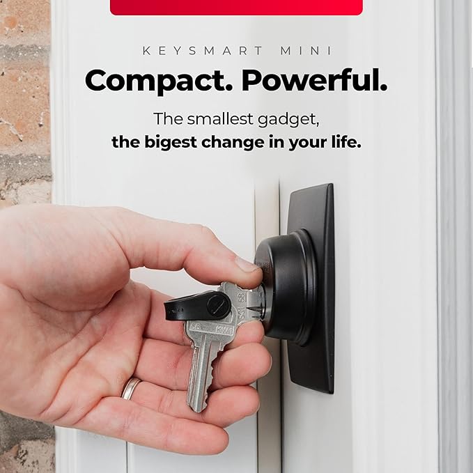KeySmart Keychain Key Holder - Compact Key Organizer for Key Chain, EDC Key Chains, Key Ring Keychains